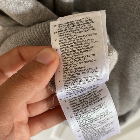 Adidas Grey Hoodie Sweatshirt - Picture 7 of 8